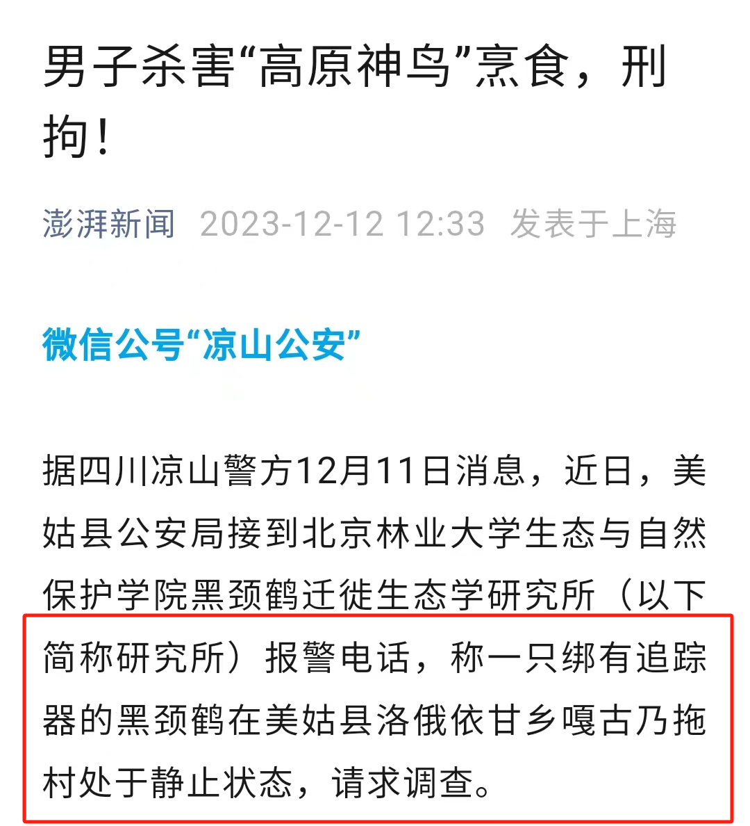 那些没有底线的驴友，真的会让人头皮发麻！男子杀害“高山神鸟”刑拘 - 第1张