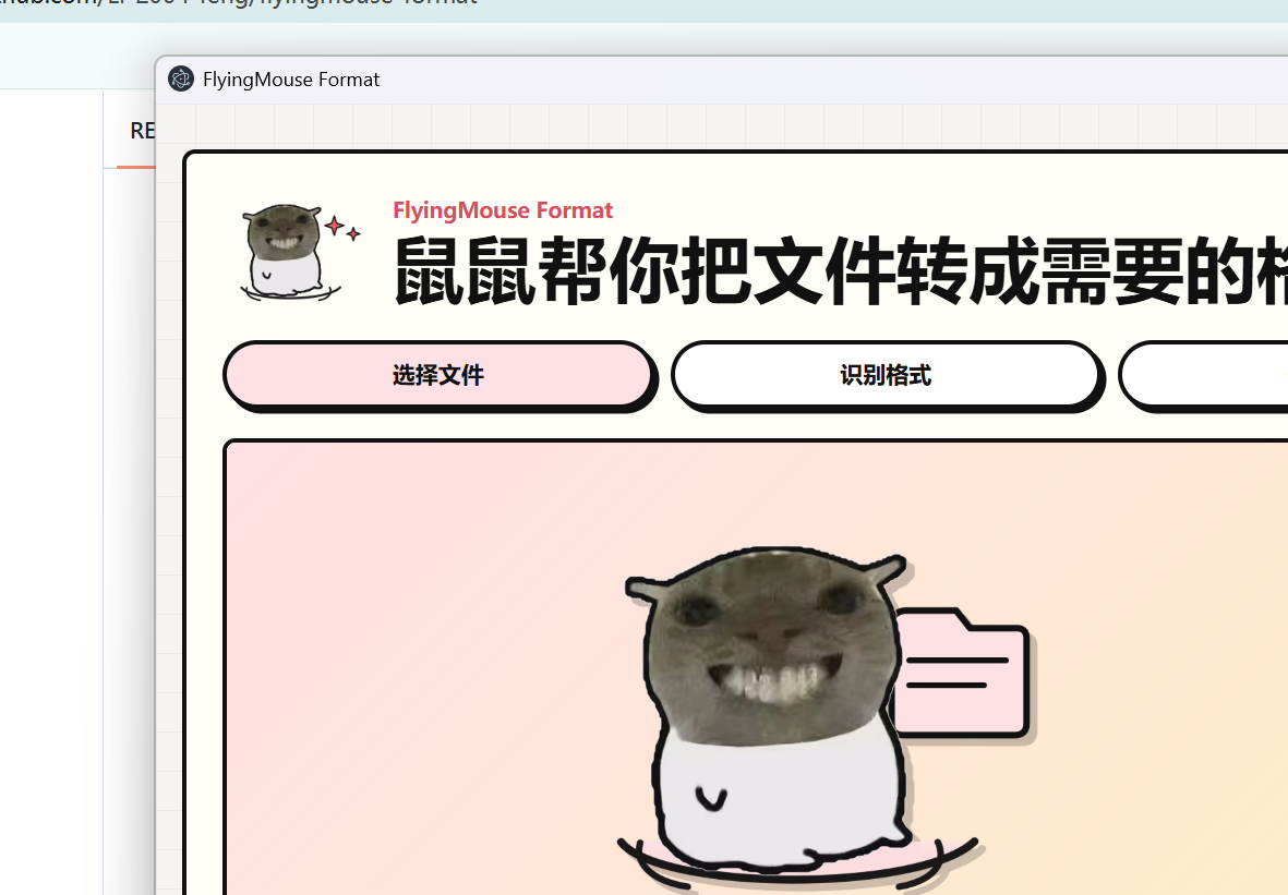 FlyingMouse Format / 飞鼠格式音频转换：支持 MP3 / WAV / FLAC / M4A / AAC / OGG / OPUS / WMA 等普通格式互转；不支持其他音乐平台的加密特殊格式（如 NCM / KGG / mflac / kgma / kwm 等）。 - 第1张